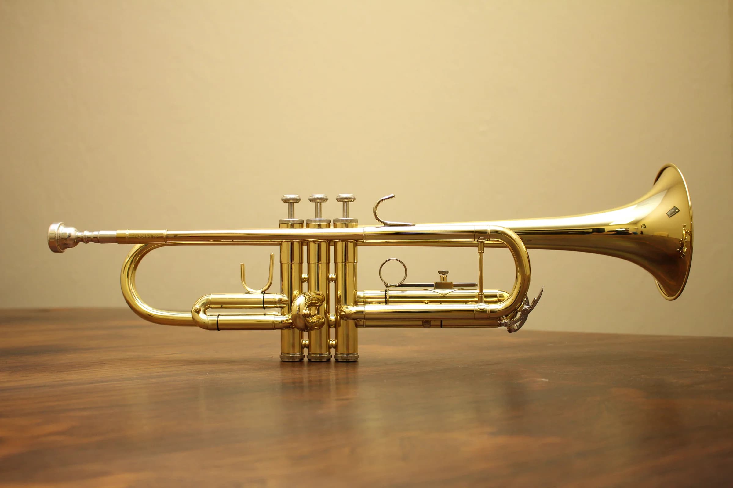 Goldene Trompete als Symbol für Poco Brass