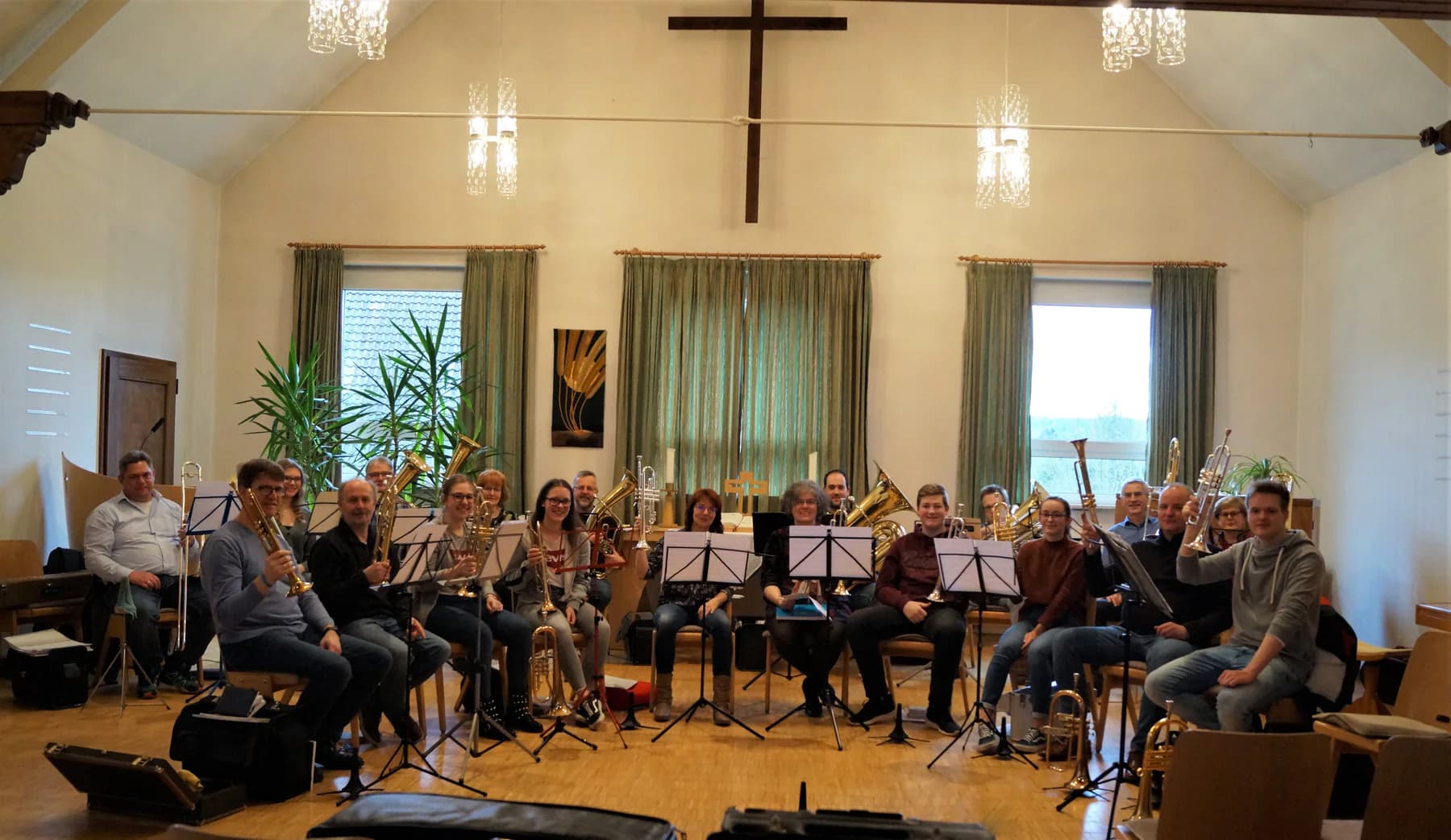 Poco Brass beim Probenwochenende